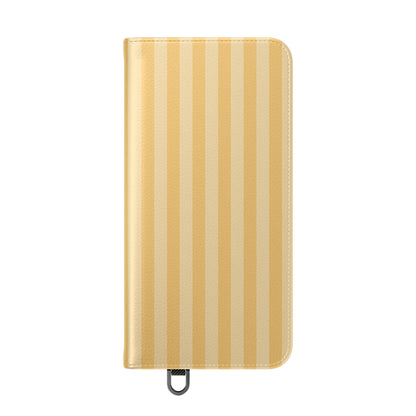 Buttercup Stripe Vegan Leather Flip Case