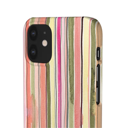 Summer Stripe Snap Phone Case