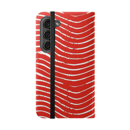 Scarlet Tide Vegan Leather Flip Case