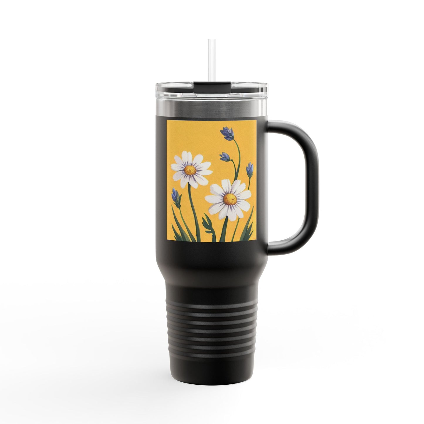 Spring Daisies 40oz Insulated Travel Mug