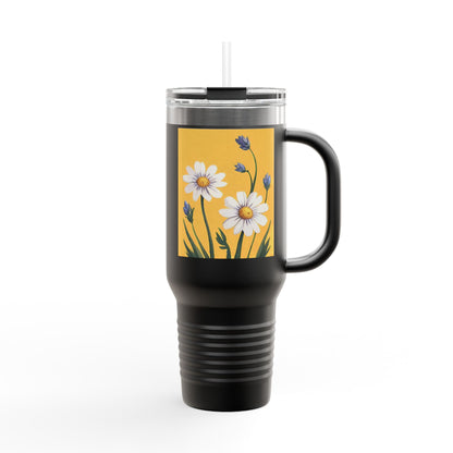 Spring Daisies 40oz Insulated Travel Mug