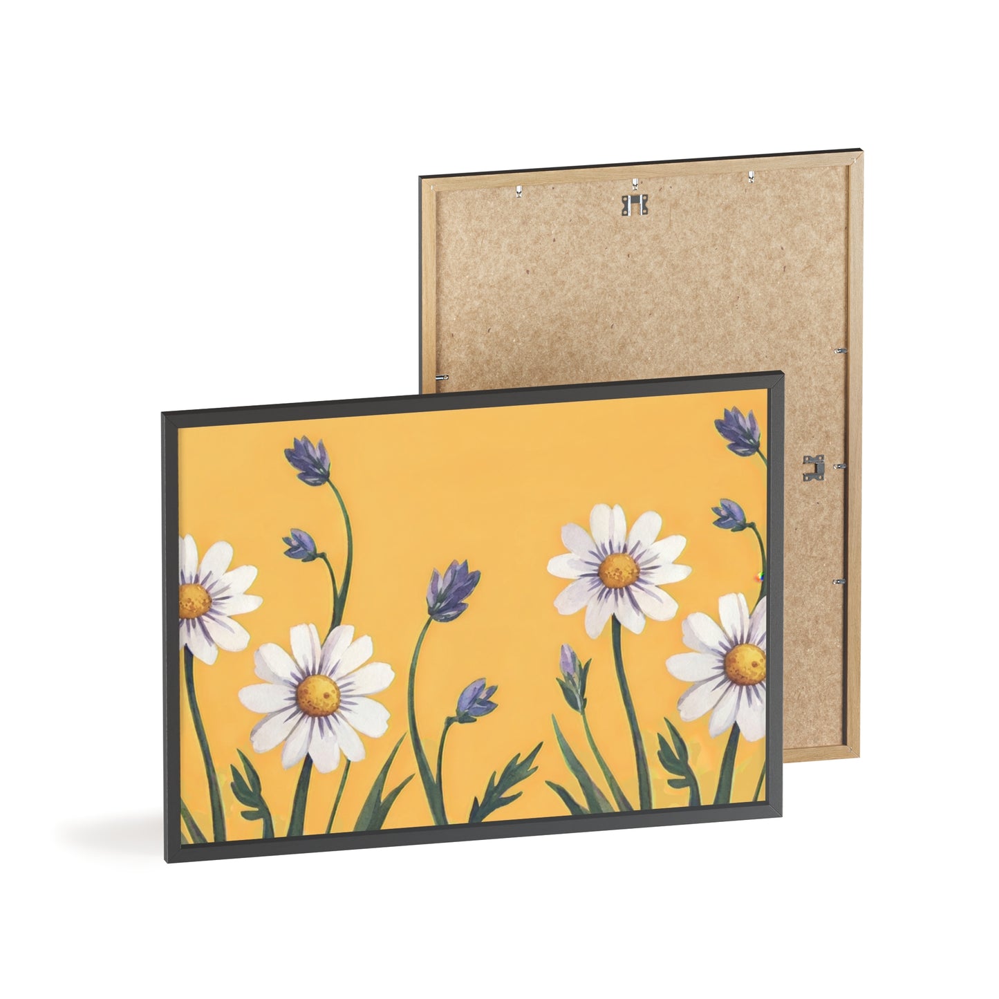 Spring Daisies Wood Framed Posters