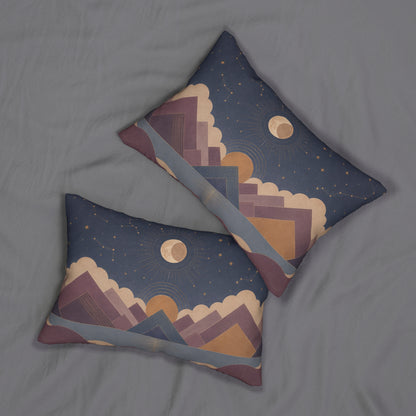 Celestial Vale Rectangular Throw Pillow