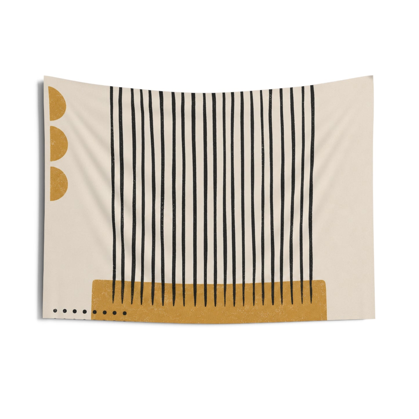 Ochre Cadence Wall Tapestry
