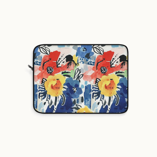 Abstract Flora Laptop Sleeve