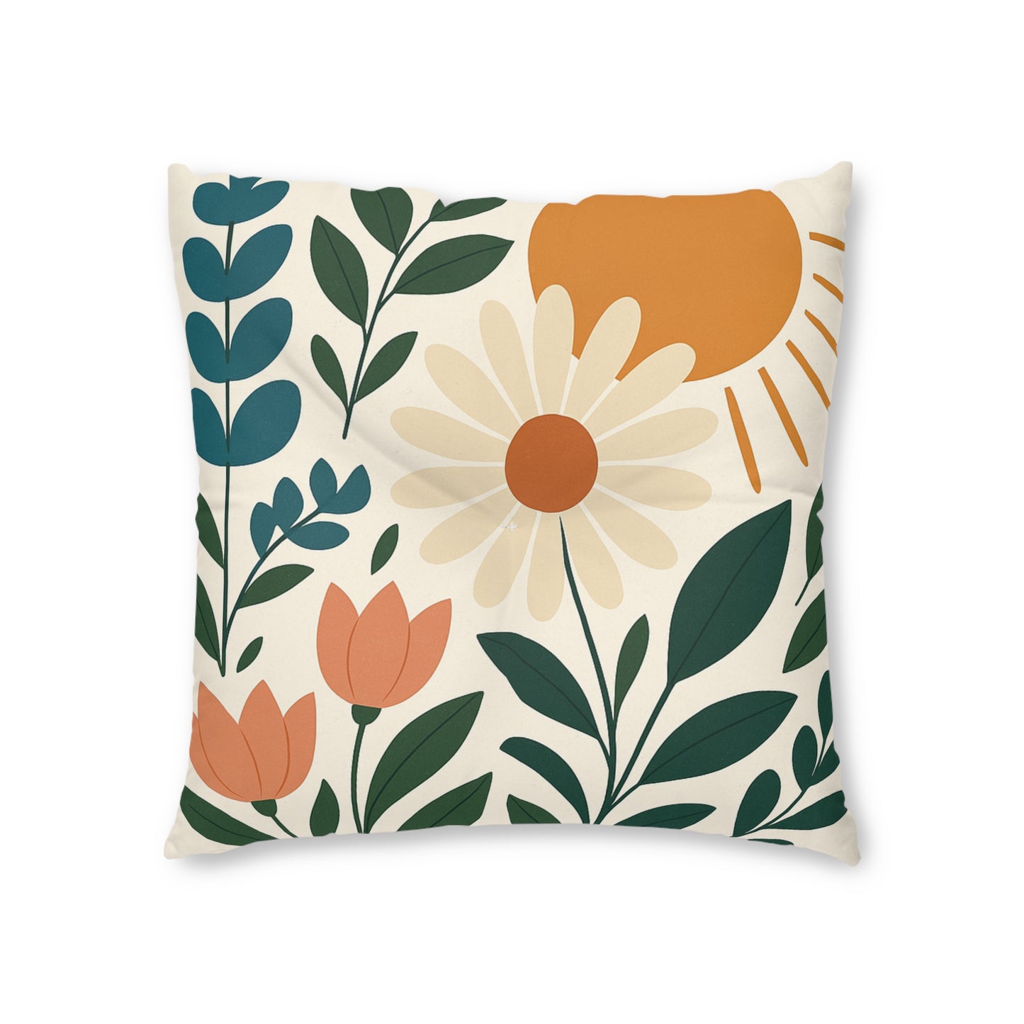 Square Tufted Floor Pillow