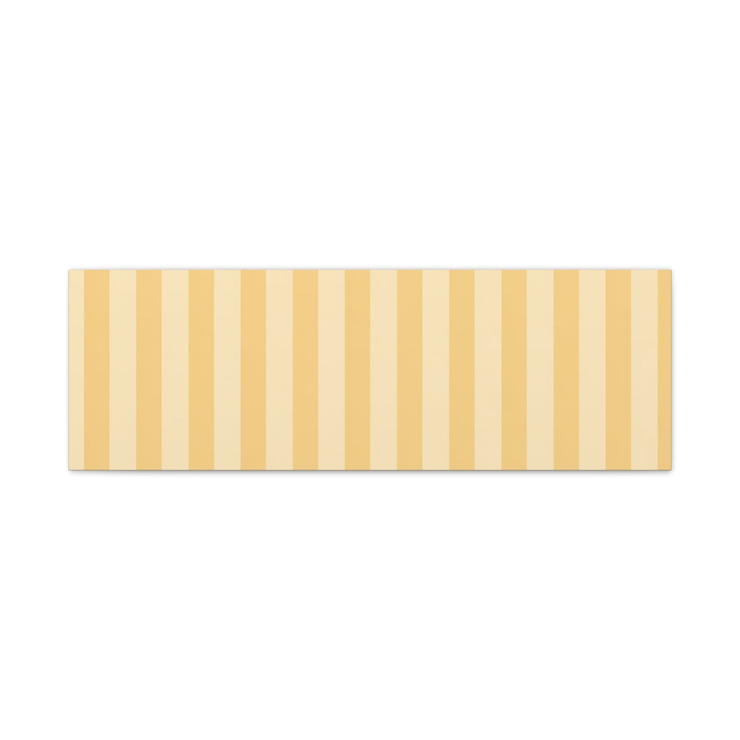 Buttercup Stripe Stretched Canvas Wall Art