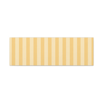 Buttercup Stripe Stretched Canvas Wall Art