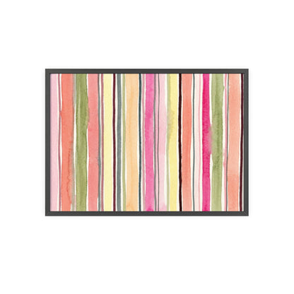 Summer Stripe Wood Framed Posters