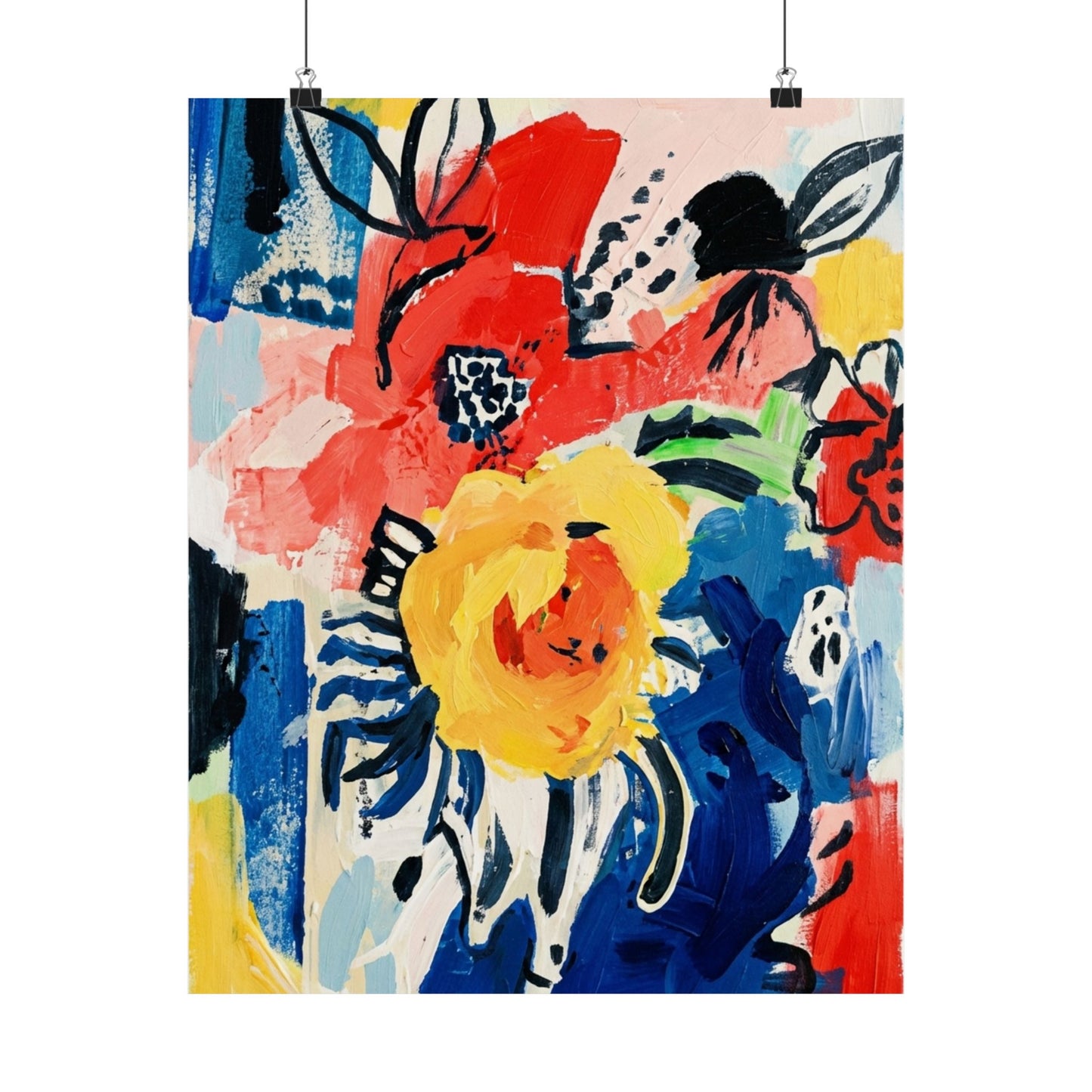 Abstract Flora Art Poster
