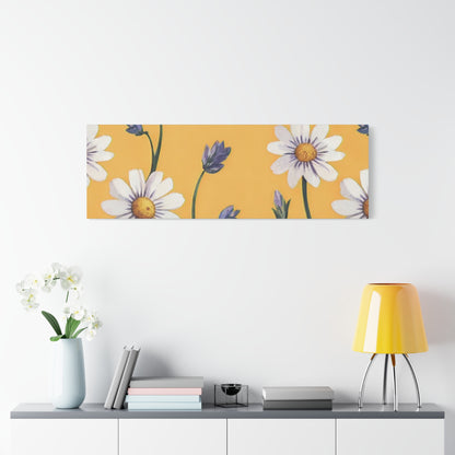 Spring Daisies Stretched Canvas Wall Art