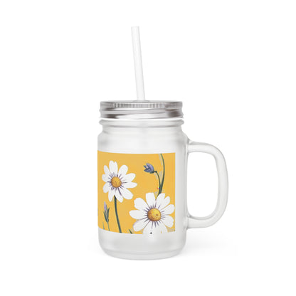 Spring Daisies Mason Jar Tumbler