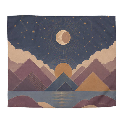 Celestial Vale Microfiber Duvet Cover