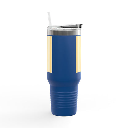 Buttercup Stripe 40oz Insulated Travel Mug