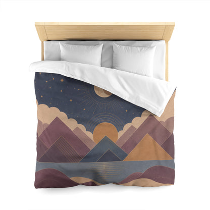 Celestial Vale Microfiber Duvet Cover