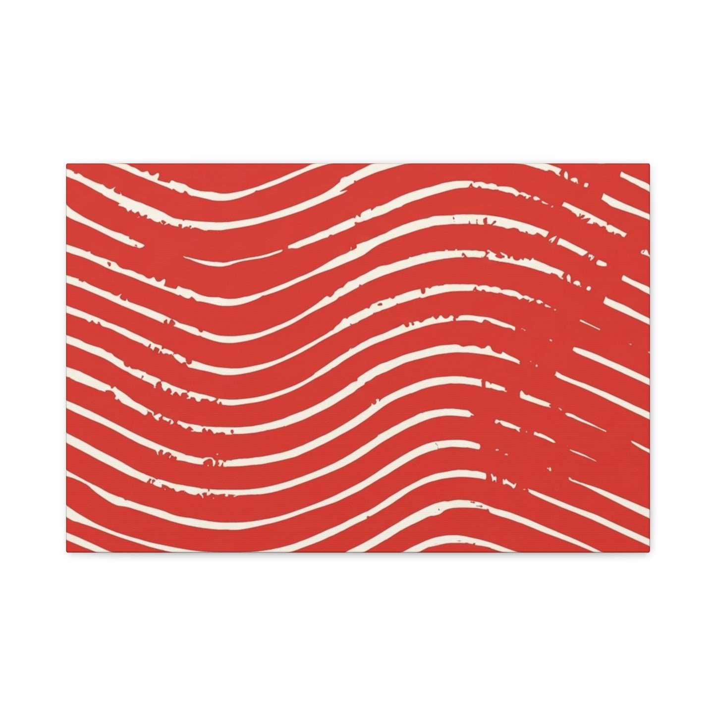 Scarlet Tide Stretched Canvas Wall Art