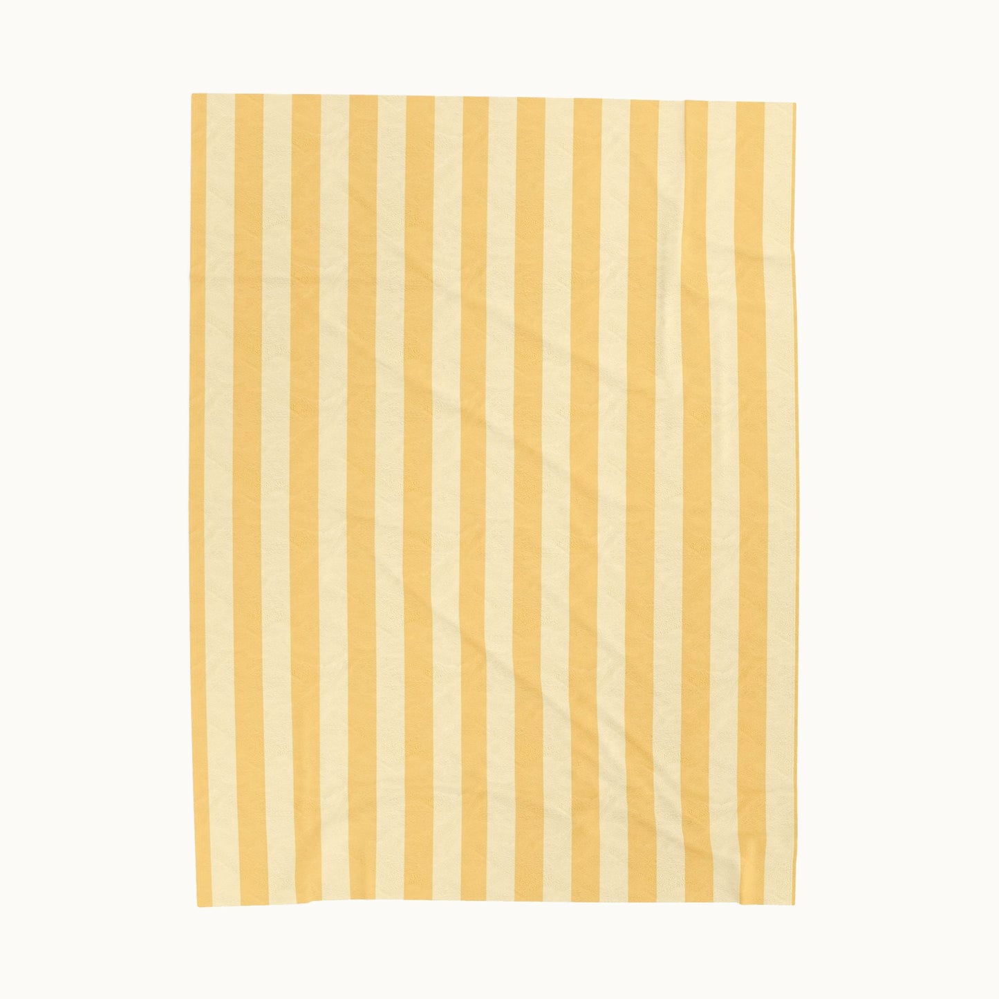 Buttercup Stripe Velveteen Plush Blanket