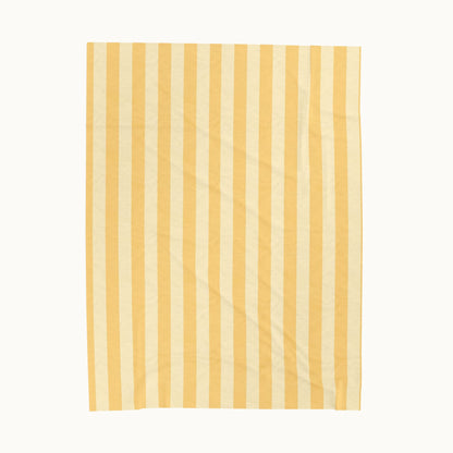 Buttercup Stripe Velveteen Plush Blanket