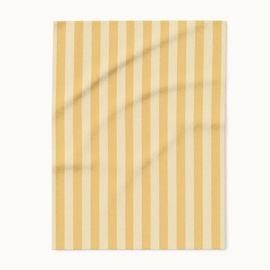 Buttercup Stripe Arctic Fleece Blanket