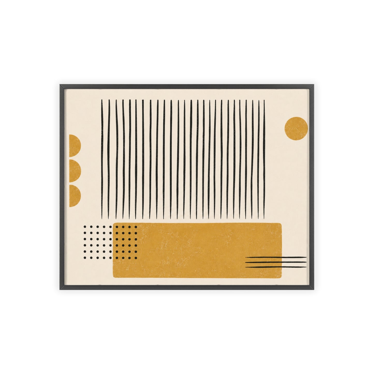 Ochre Cadence Wood Framed Posters