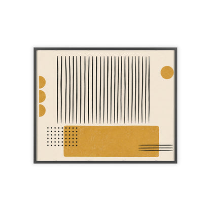 Ochre Cadence Wood Framed Posters