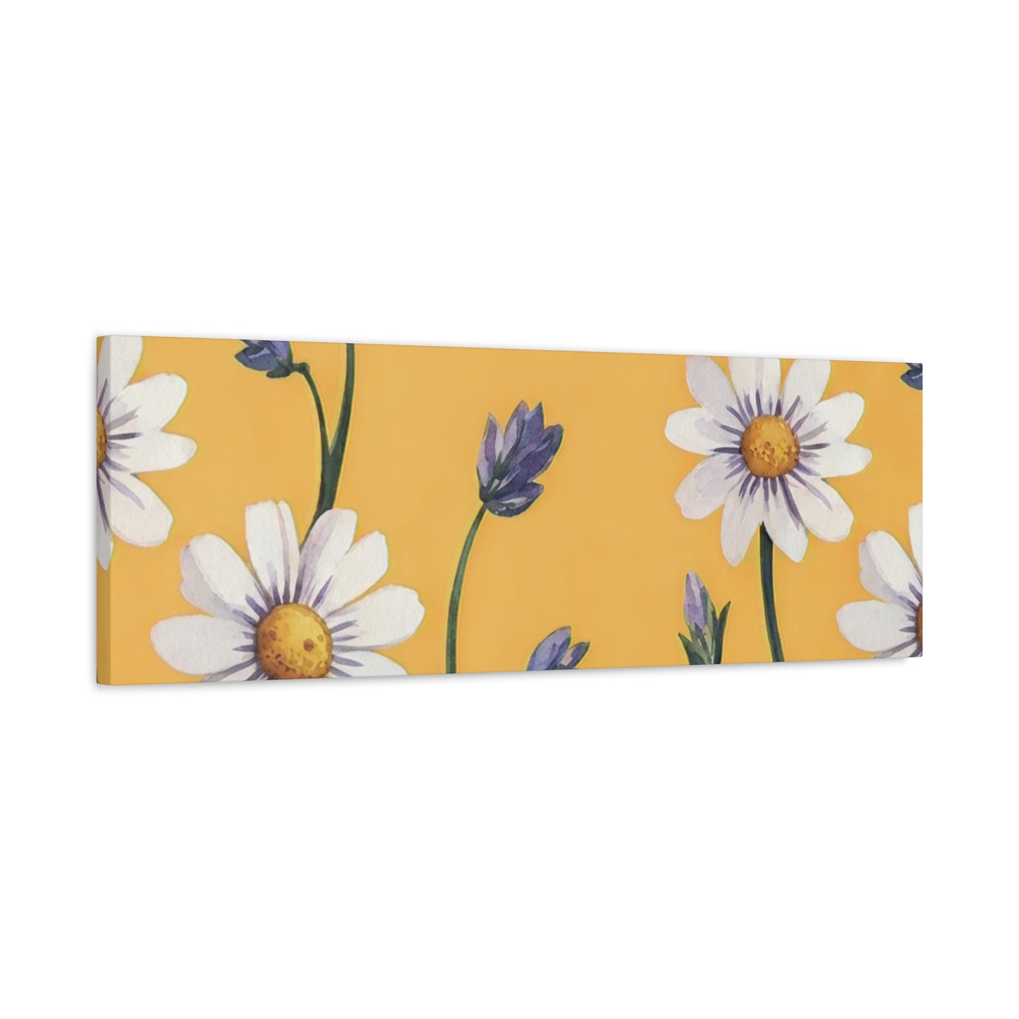 Spring Daisies Stretched Canvas Wall Art