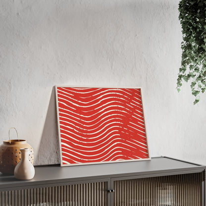 Scarlet Tide Wood Framed Posters