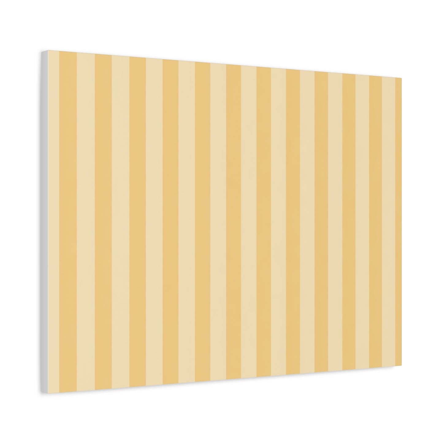 Buttercup Stripe Stretched Canvas Wall Art