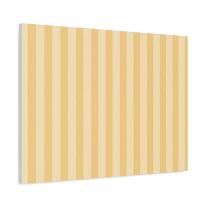 Buttercup Stripe Stretched Canvas Wall Art
