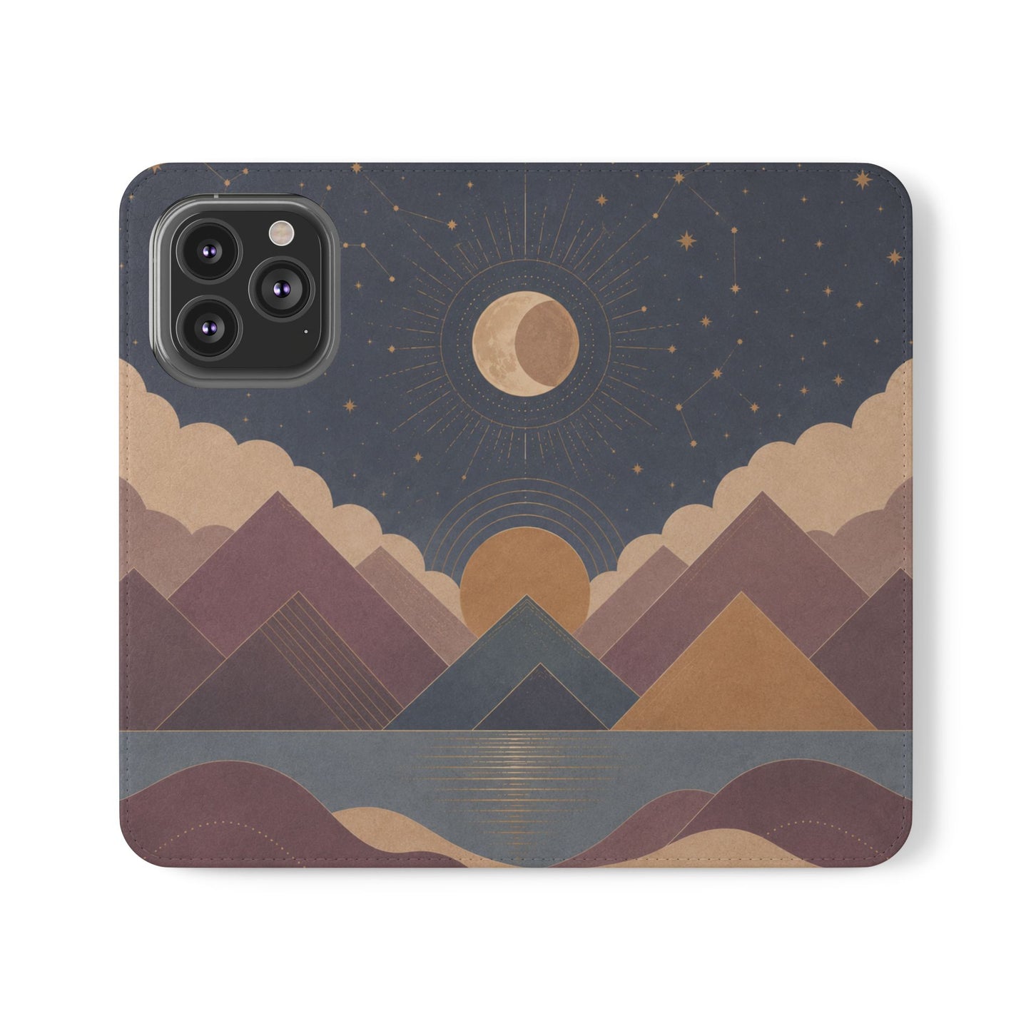 Celestial Vale Vegan Leather Flip Case