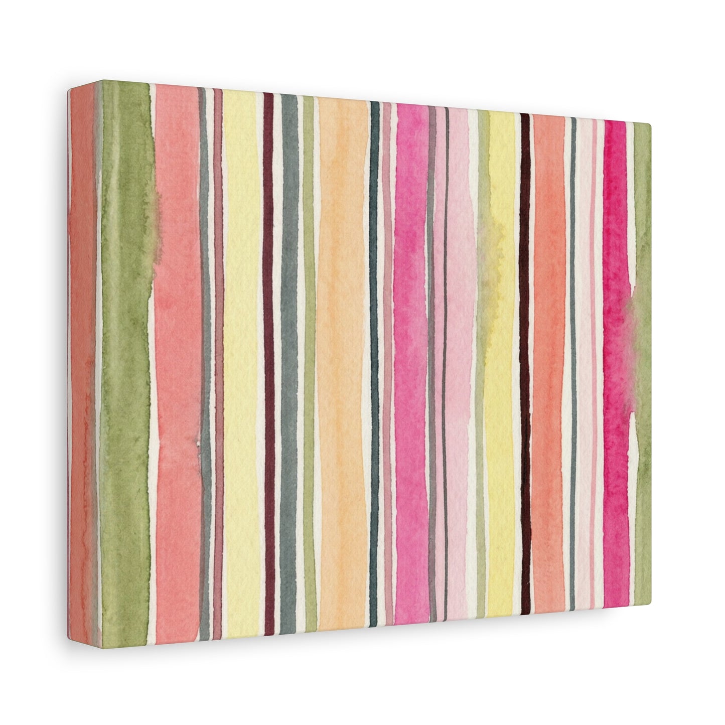 Summer Stripe Stretched Canvas Wall Art