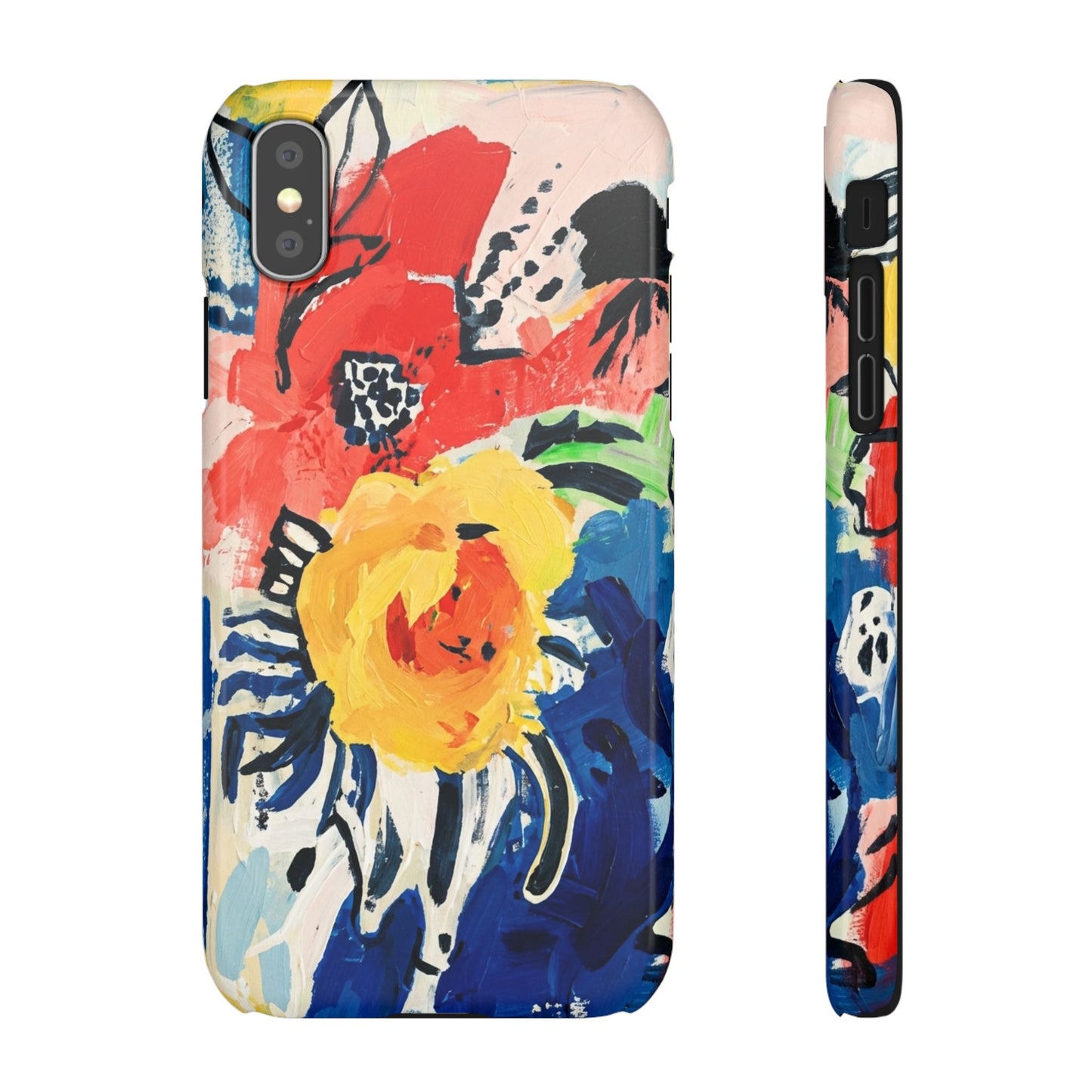 Abstract Flora Snap Phone Case