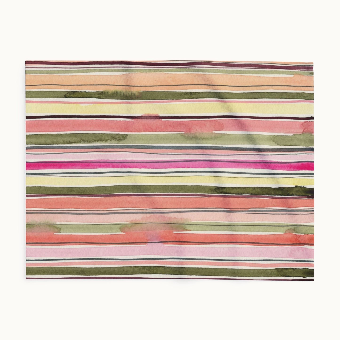 Summer Stripe Arctic Fleece Blanket