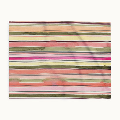 Summer Stripe Arctic Fleece Blanket