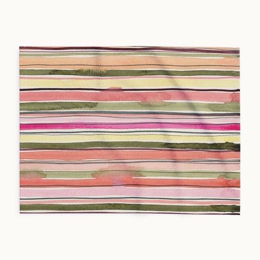 Summer Stripe Arctic Fleece Blanket