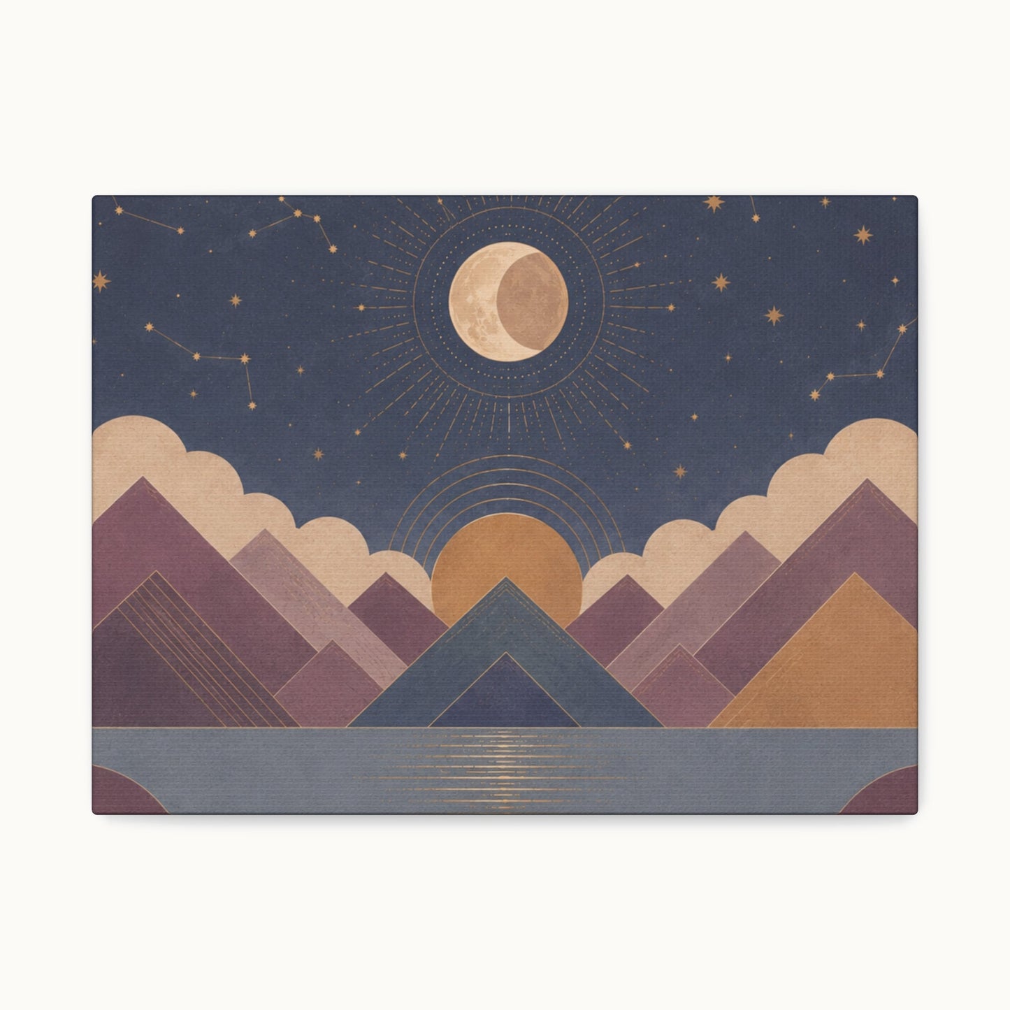 Celestial Vale Stretched Canvas Wall Art
