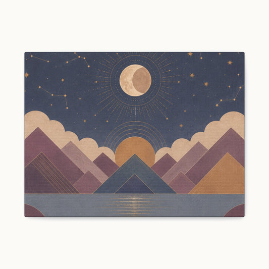 Celestial Vale Stretched Canvas Wall Art