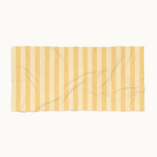 Buttercup Stripe Beach Towel