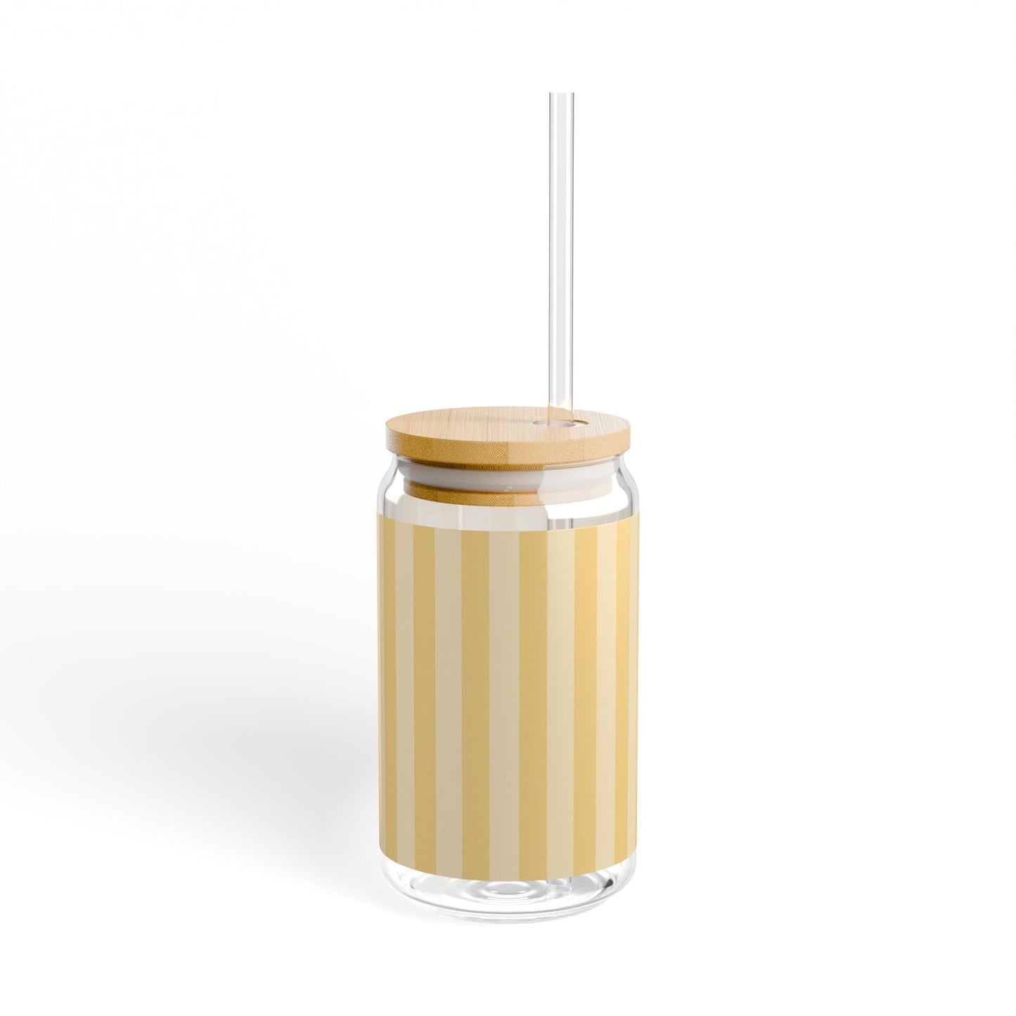 Buttercup Stripe Sipper Glass | 16oz