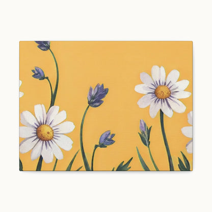 Spring Daisies Stretched Canvas Wall Art