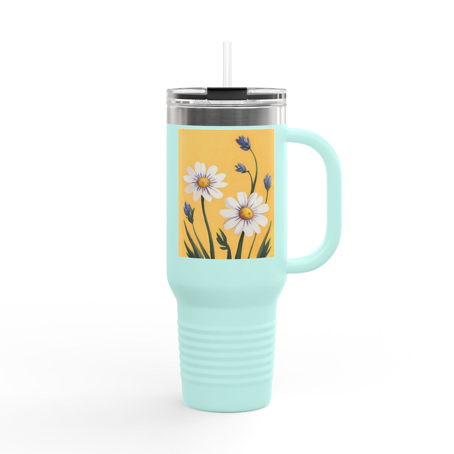 Spring Daisies 40oz Insulated Travel Mug