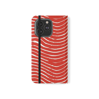 Scarlet Tide Vegan Leather Flip Case