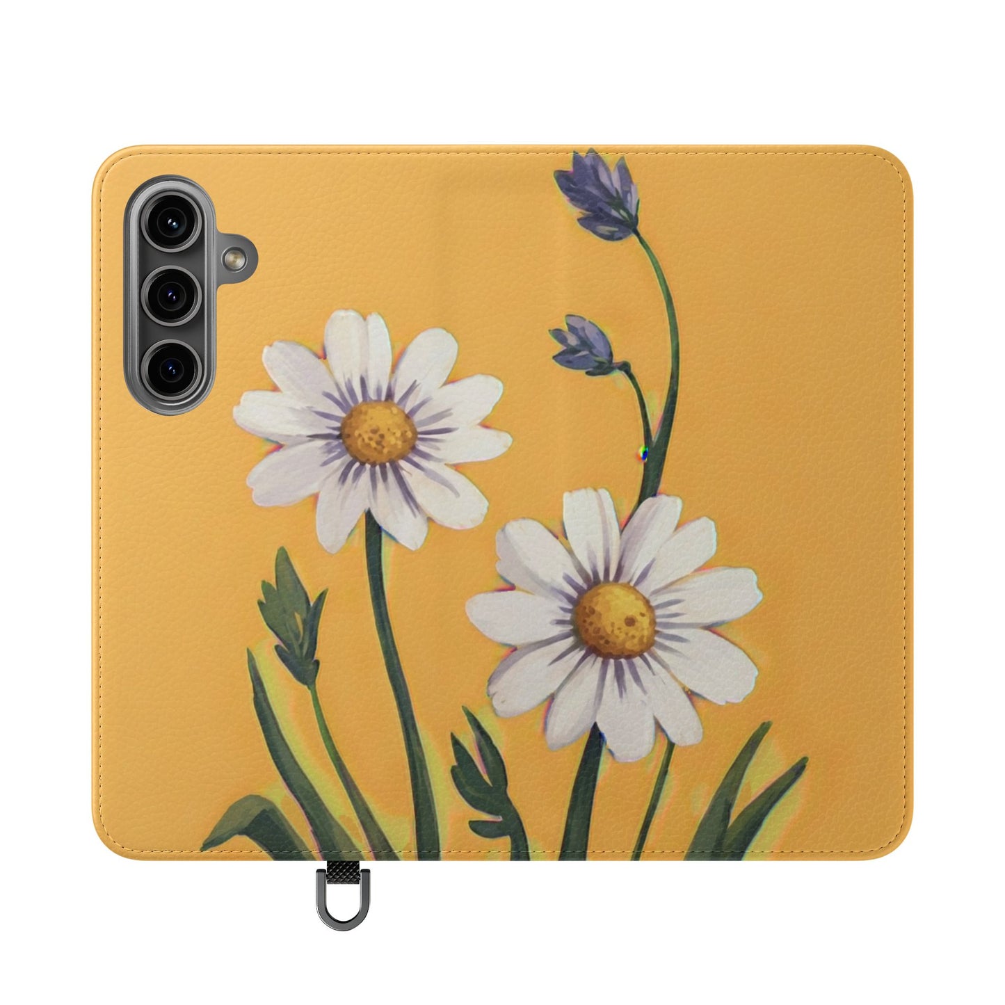 Spring Daisies Vegan Leather Flip Case