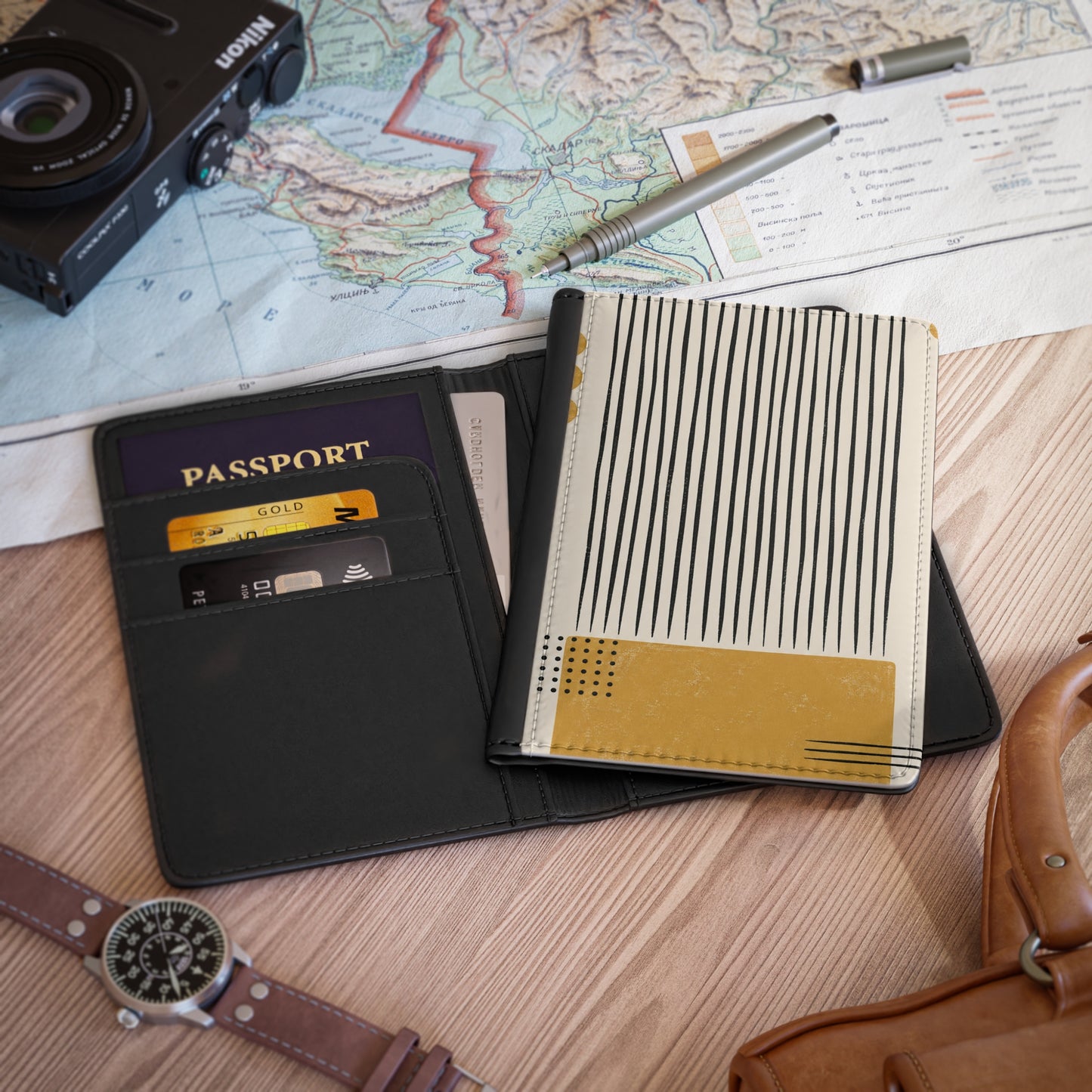Ochre Cadence Passport Cover