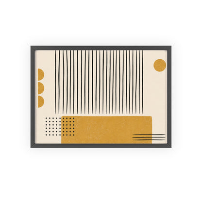 Ochre Cadence Wood Framed Posters