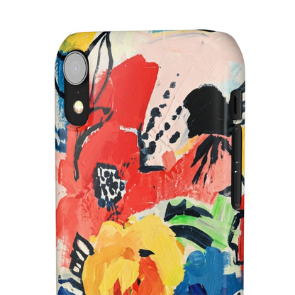 Abstract Flora Snap Phone Case