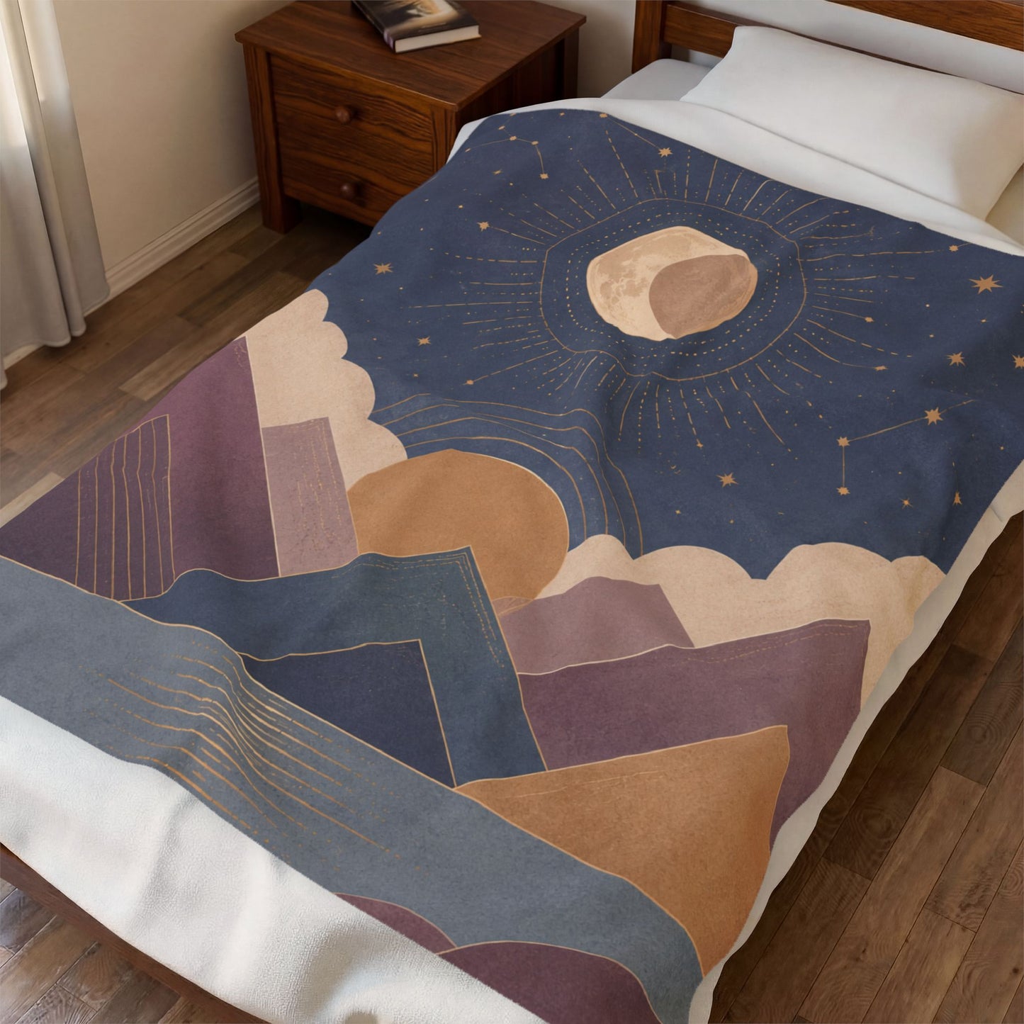 Celestial Vale Velveteen Plush Blanket