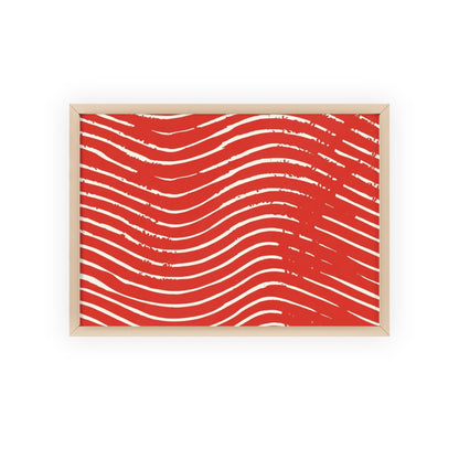 Scarlet Tide Wood Framed Posters