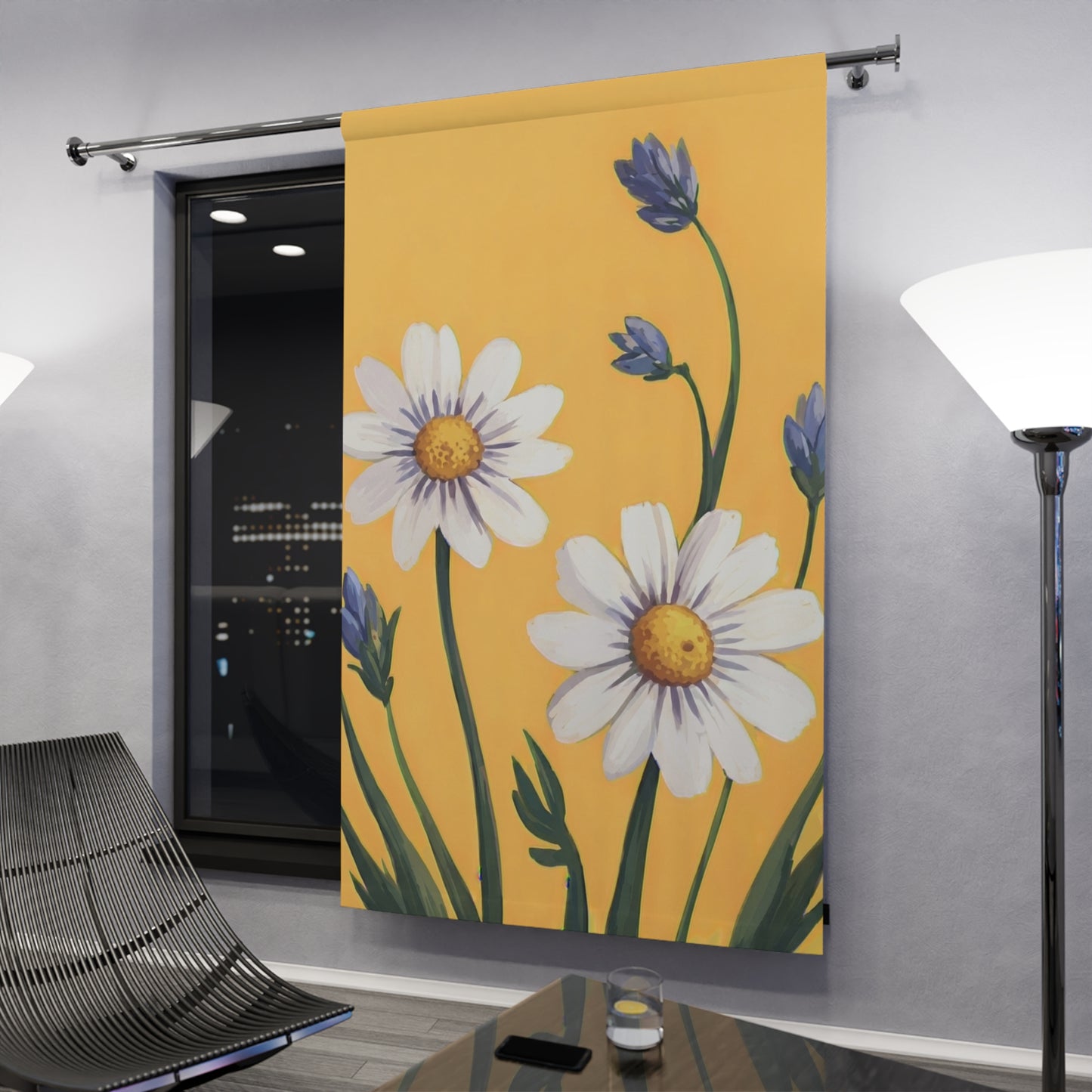 Spring Daisies Window Curtain