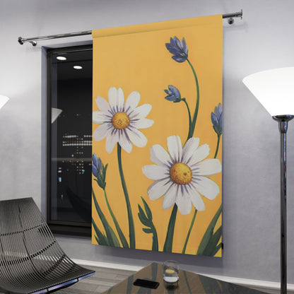 Spring Daisies Window Curtain